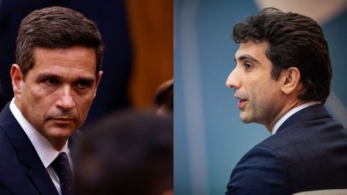 O presidente do Banco Central, Gabriel Galípolo; e o ex-presidente do BC, Roberto Campos