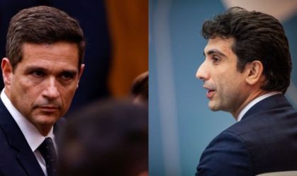 O presidente do Banco Central, Gabriel Galípolo; e o ex-presidente do BC, Roberto Campos