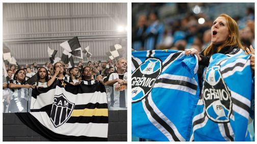 Torcedoras de Atlético-MG e Grêmio