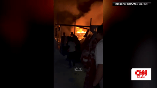 Destruição após ataque israelense em Rafah