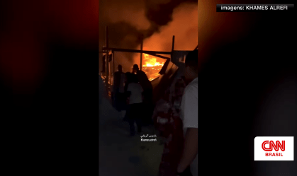 Destruição após ataque israelense em Rafah