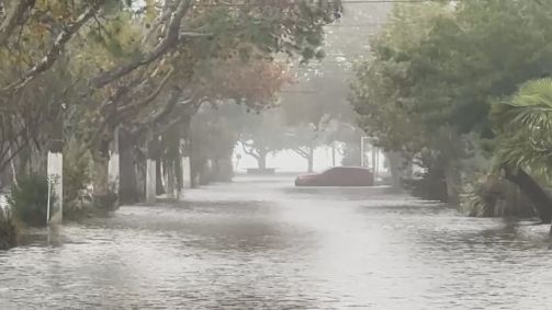 Enchente na cidade de Pelotas, no Rio Grande do Sul