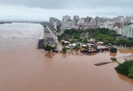 Com novas chuvas, nível do Guaíba volta a subir em Porto Alegre