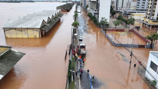 Sobre o aumento dos pontos de alagamento ou enchentes, 76% observam o crescimento desse problema na cidade em que vivem