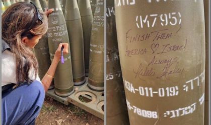 Ex-candidata dos EUA escreve "acabe com eles" em projétil de Israel