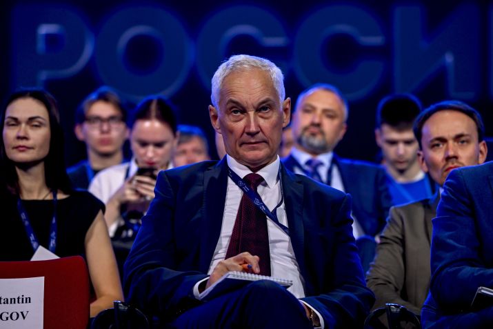 Ex-primeiro vice primeiro-ministro da Rússia, Andrey Belousov, participa do "Fórum Internacional de Exportação Made in Russia 2023", em outubro de 2023. / Sefa Karacan/Anadolu via Getty Images