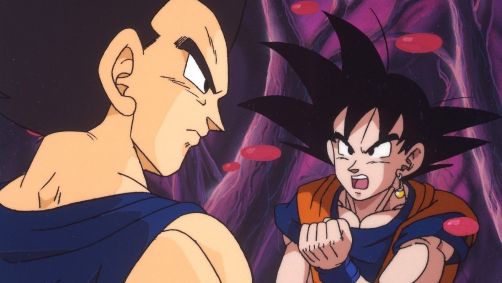 Personagens Vendetta e Goku em Dragon Ball