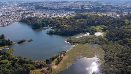 Foto aérea do complexo Dal Bó, em Caxias do Sul (RS)