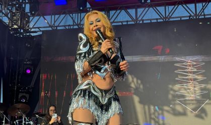 Joelma durante apresentação na Micareta São Paulo