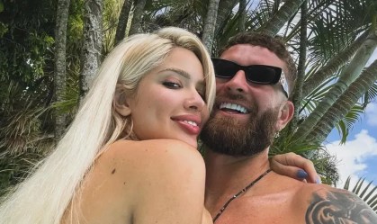 Léo Pereira e Karoline lima assumiram romance em fevereiro deste ano