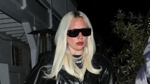 Lady Gaga no restaurante Giorgio Baldi, em Los Angeles, Califórnia, durante jantar de aniversário, no final de março de 2024
