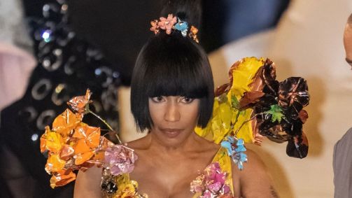 Nicki Minaj no Met Gala 2024, no dia 6 de maio, em Nova York, nos Estados Unidos