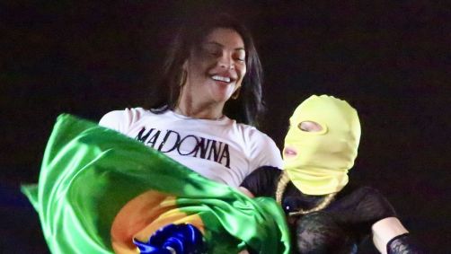 Pabllo Vittar e Madonna em ensaio do último show da &quot;The Celebration Tour&quot;, no Rio de Janeiro