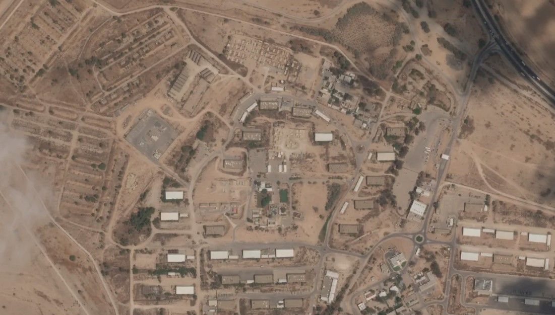 Foto aérea de Sde Teiman, em Israel, em 10 de setembro de 2023 / Planet Labs PBC/CNN
