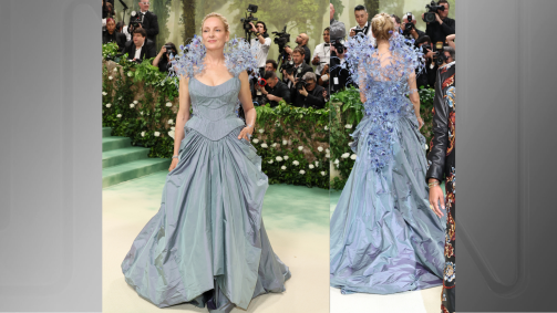 Uma Thurman no Met Gala 2024