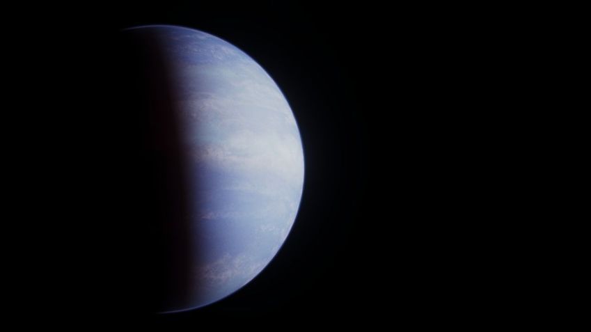Concepção artística do gigante gasoso quente WASP-107b na constelação de Virgem / NASA, ESA, CSA, Ralf Crawford/STScI