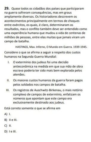 Universidade Estadual do Ceará anula questão do vestibular após ser acusada de apresentar conteúdo antissemita / Reprodução