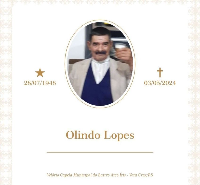 Olindo Lopes / Redes Sociais