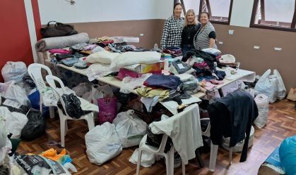 Afetados pela chuva em São Jerônimo (RS) contam com a solidariedade de vizinhos