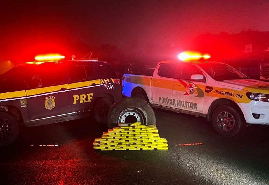 Drogas encontradas em caminhão com doações no RS