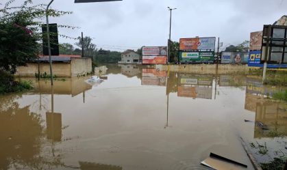 Município no Alto Vale tem 467 desabrigados após alagamentos