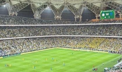 Neymar foi ao estádio acompanhar a final da Copa do Rei Saudita