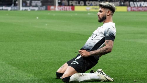 Yuri Alberto comemora gol na Neo Química Arena
