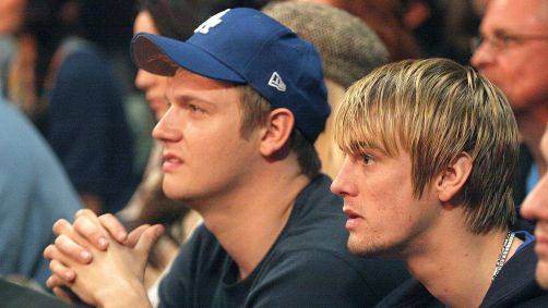 Nick Carter e Aaron Carter no WWE Monday Night RAW