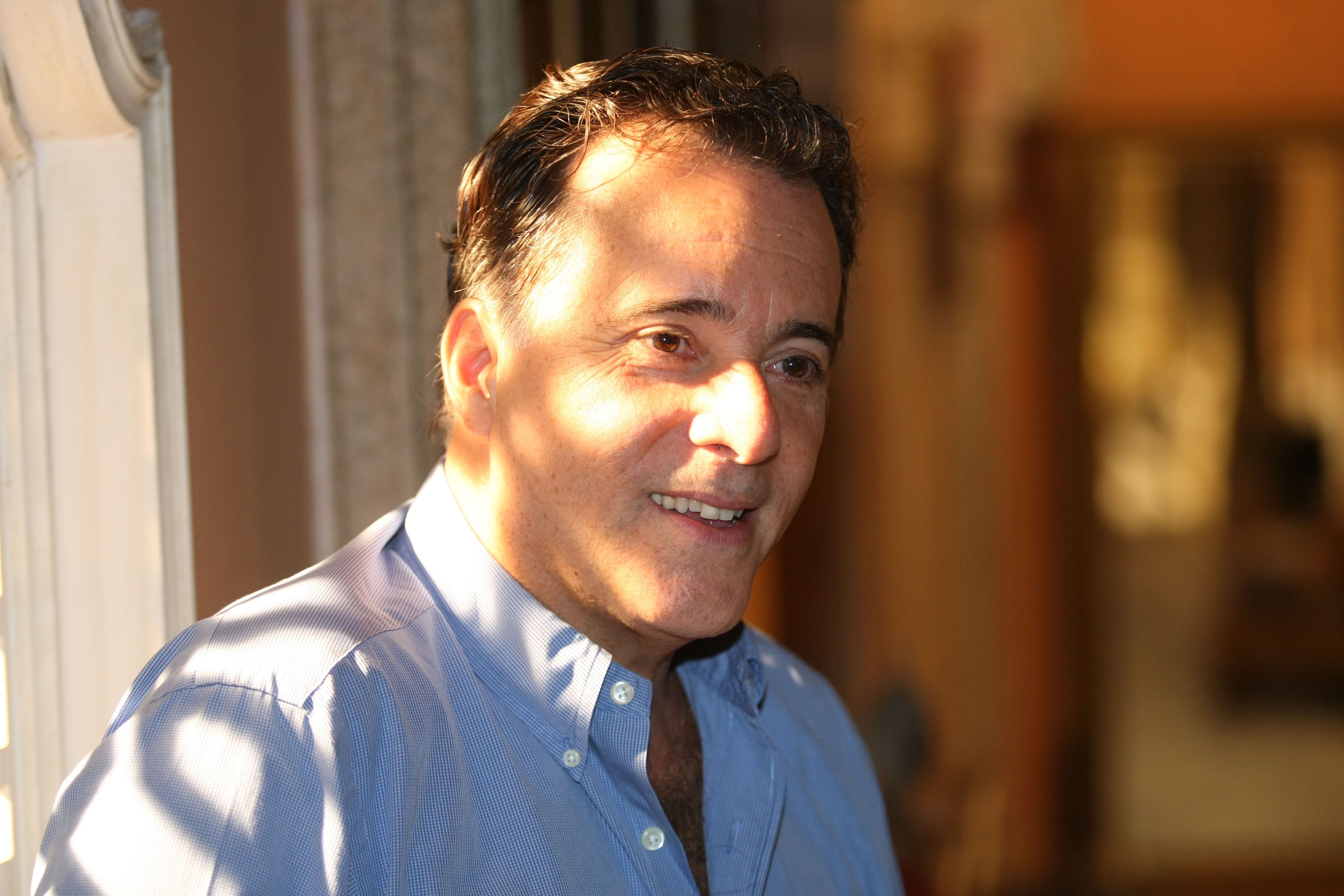 O ator Tony Ramos durante entrevista coletiva sobre o lançamento da novela "Caminho das Índias"