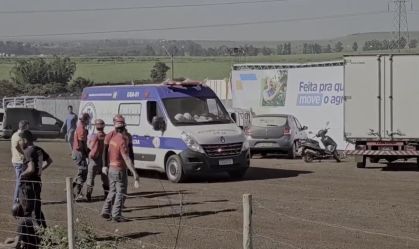 agrishow acidente tenda
