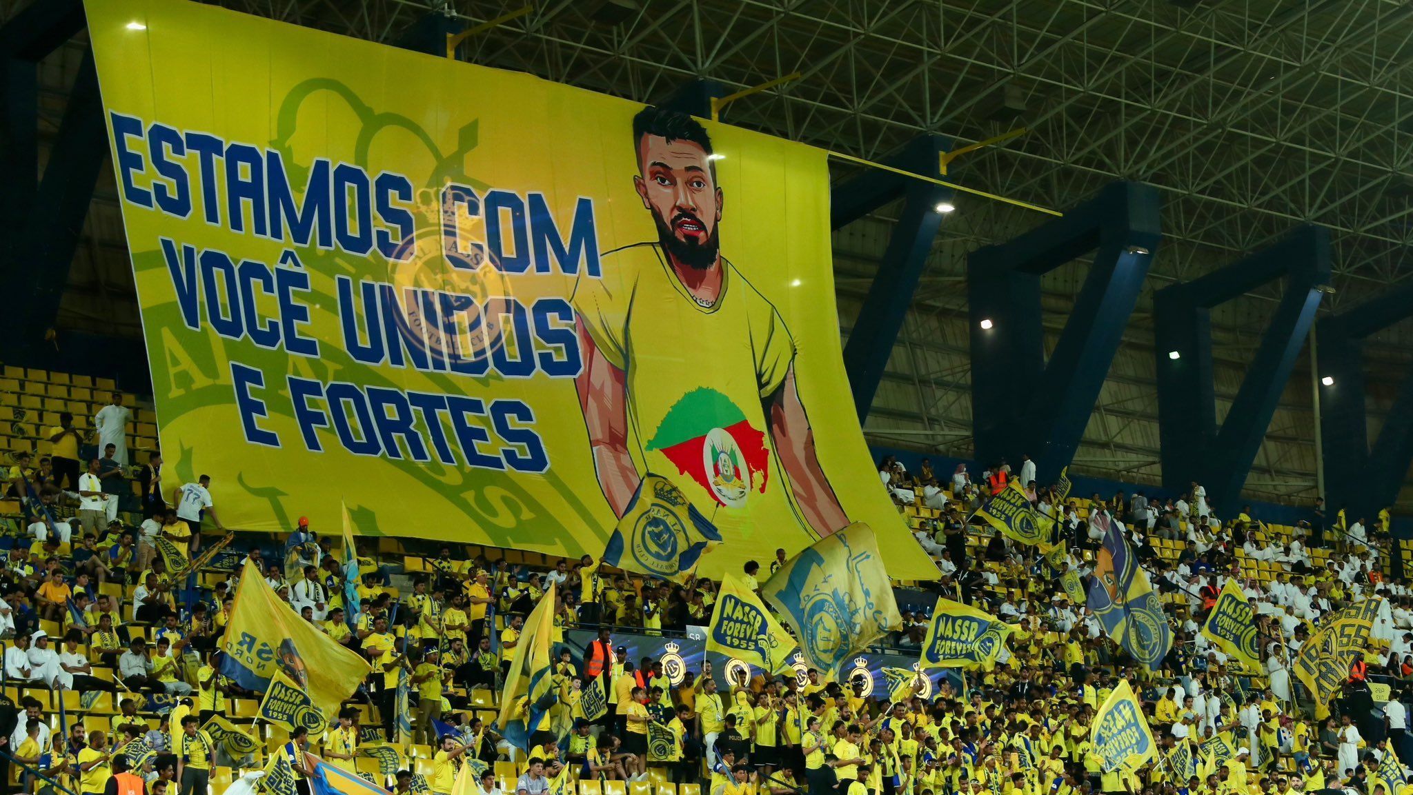 Bandeirão da torcida do Al-Nassr