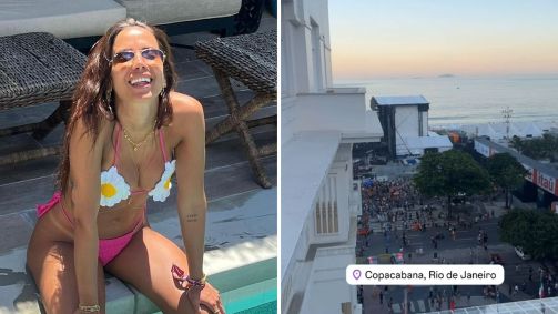 Anitta compartilha story do Copacabana Palace, onde Madonna está hospedada