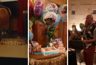 Dwayne Johnson ganha festa surpresa do elenco de 