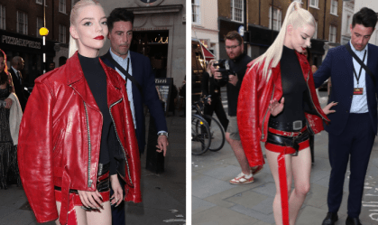 Anya Taylor-Joy tem problema com sapato em evento de "Furiosa"; veja