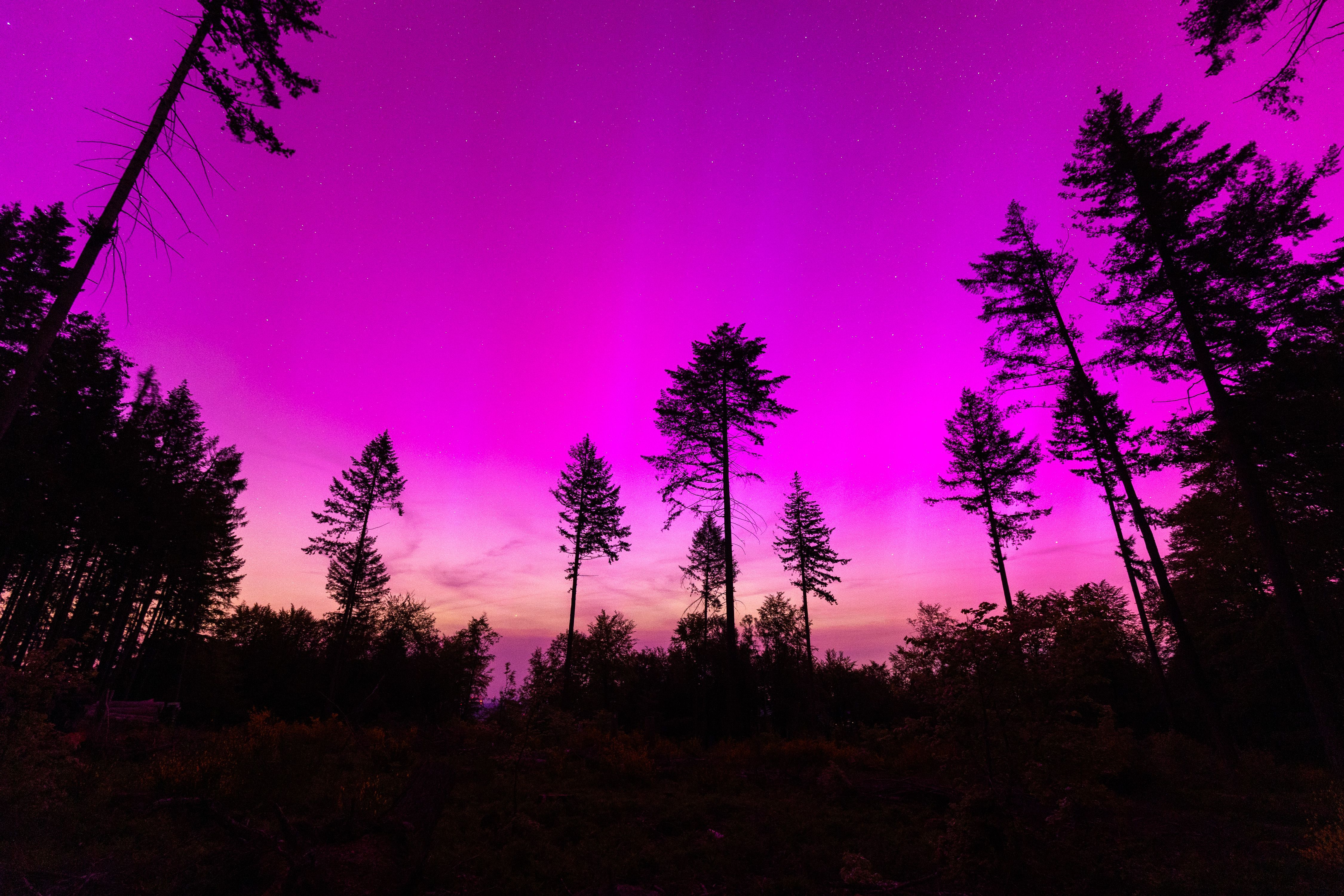 Northern lights over Hesse