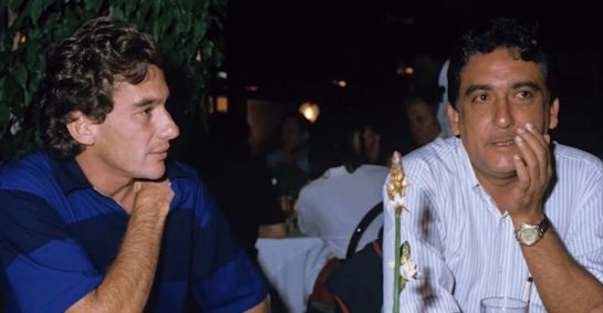 Ayrton Senna e Galvão Bueno