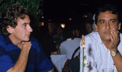 Ayrton Senna e Galvão Bueno
