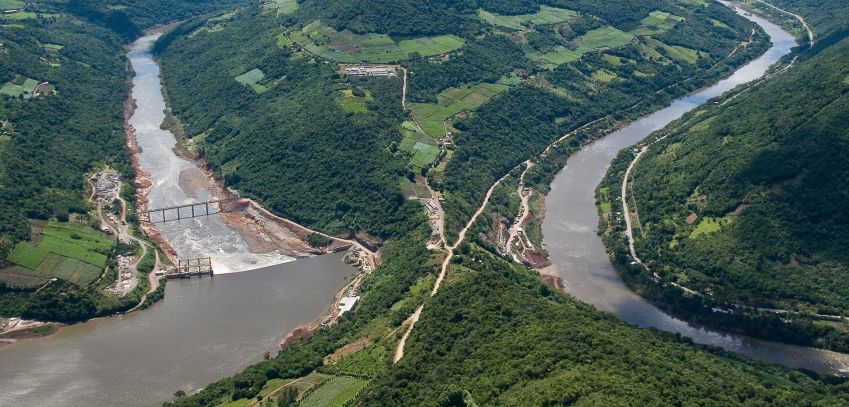 Imagem de arquivo mostra como é a estrutura da barragem da Usina 14 de Julho no Rio Grande do Sul / Ceran