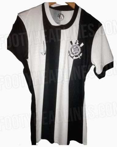 Provável camisa 3 do Corinthians / Reprodução/FootyHeadlines