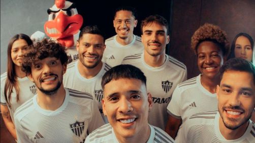 Atletas do Atlético-MG participaram de campanha da nova camisa atleticana