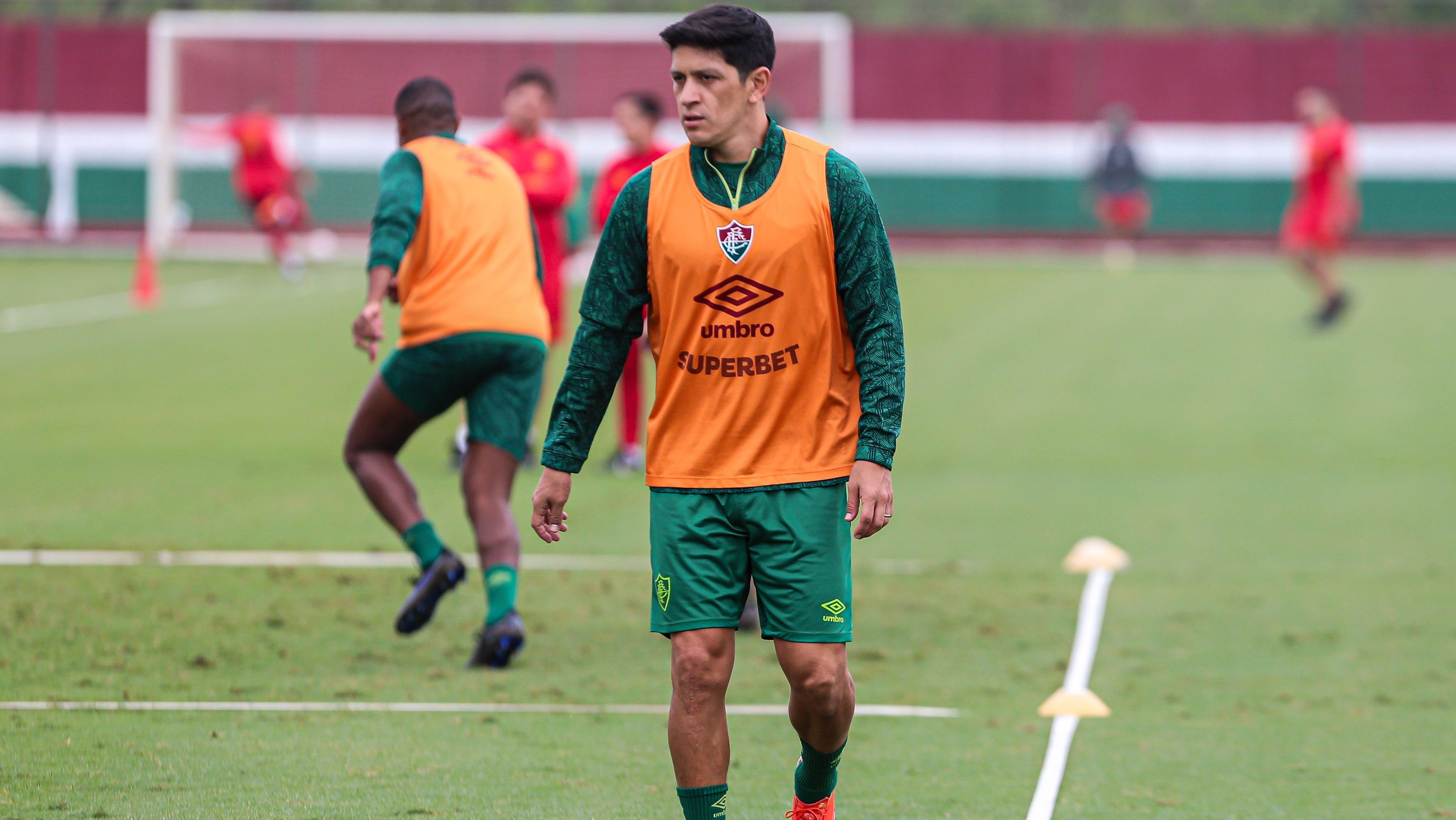 Cano em treino do Fluminense