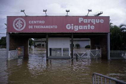 CT Parque Gigante, do Internacional, segue alagado