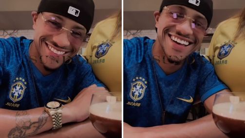 Ator compartilha story usando camiseta da seleção brasileira de futebol