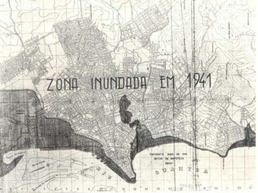 Reportagem de 1941 mostra as áreas atingidas pela enchente de 1941 em Porto Alegre (RS) / Acervo/UFRGS