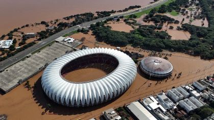 Estádio Beira-Rio alagado