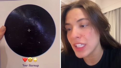 Beatriz se emociona ao ganhar estrela da Nasa com seu nome