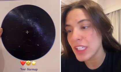 Beatriz se emociona ao ganhar estrela da Nasa com seu nome