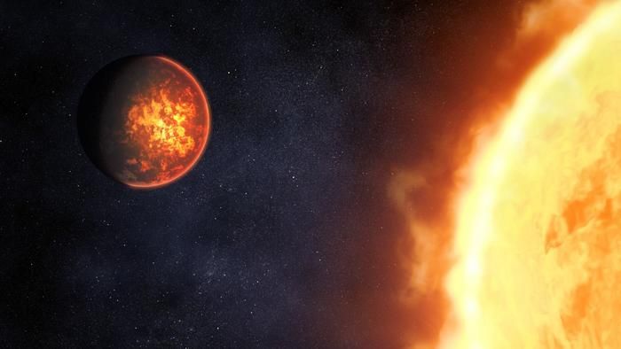 Ilustração que mostra a exoplaneta TOI-6713.01