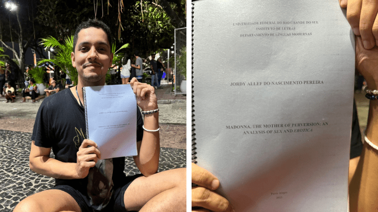 Jordy Nascimento mostra TCC em homenagem à Madonna / Giovanna Bronze