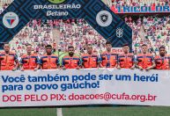 Fortaleza faz ação em solidariedade ao Rio Grande do Sul em jogo do Brasileiro